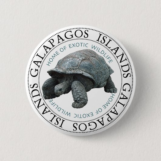 Galapagos Inseln Tortoise Button (Vorderseite)