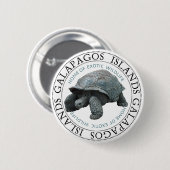 Galapagos Inseln Tortoise Button (Vorne & Hinten)