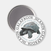 Galapagos Inseln Tortoise Magnet (Vorderseite/Rückseite)
