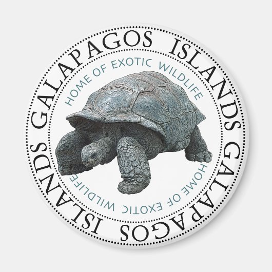 Galapagos Inseln Tortoise Magnet (Vorne)