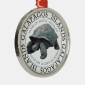 Galapagos Inseln Tortoise Ornament Aus Metall (Rechts)