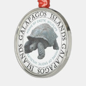 Galapagos Inseln Tortoise Ornament Aus Metall (Links)