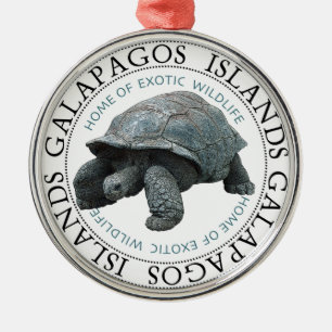 Galapagos Inseln Tortoise Ornament Aus Metall