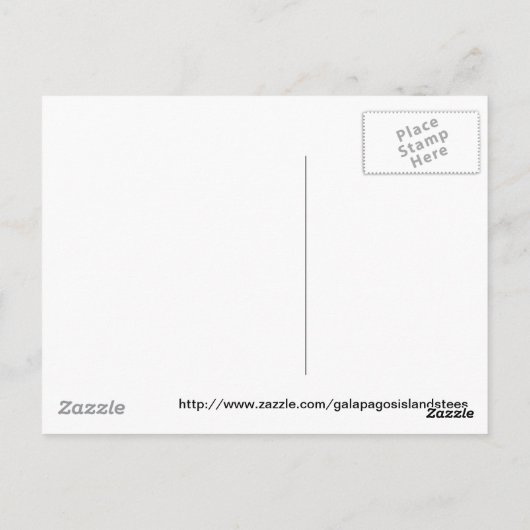 Galapagos Inseln Tortoise Postkarte (Rückseite)