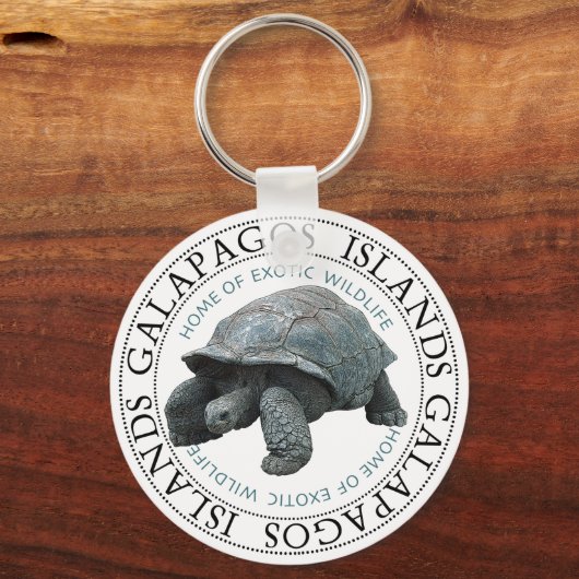 Galapagos-Inseln Tortoise Schlüsselkette Schlüsselanhänger (Vorderseite)