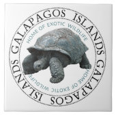 Galapagos Inseln Tortoise T - Shirt Fliese (Vorderseite)