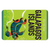 Galapagos Inseln Vintage Reise Poster Kunst. Magnet (Horizontal)