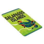 Galapagos Inseln Vintage Reise Poster Kunst. Magnet (Rechte Seite)