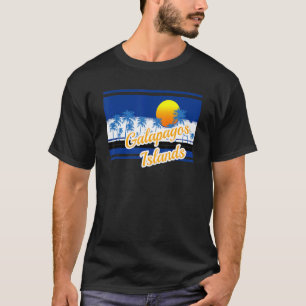 Galapagos-Inseln Vintage-Surf-Stil Retro-Strand T-Shirt