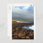 Galapagos-Inseln Vulkanküste Postkarte (Vorne/Hinten)