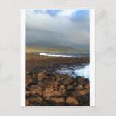 Galapagos-Inseln Vulkanküste Postkarte (Vorderseite)