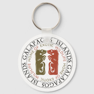 Galapagos Islands Iguanas Souvenir Keychain Schlüsselanhänger