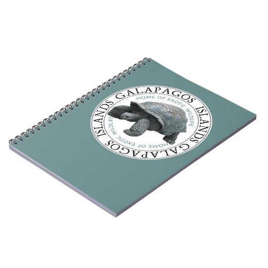 Galapagos Islands Tortoise Notebook Journal Notizblock (Linke Seite)