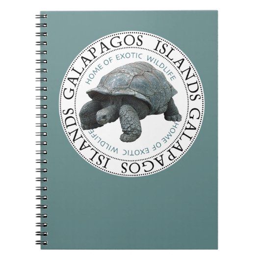 Galapagos Islands Tortoise Notebook Journal Notizblock (Vorderseite)