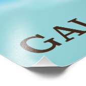 Galapagos-Karte für den Urlaub Fotodruck (Ecke)