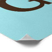 Galapagos-Karte für den Urlaub Poster (Ecke)