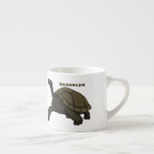 Galapagos land tortoise illustration espressotasse (Rechts)