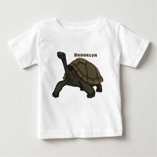 Galapagos-Landschildkröte Baby T-shirt (Vorderseite)