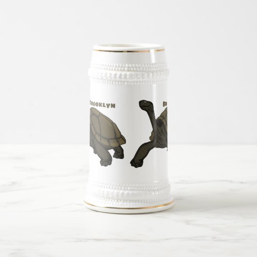 Galapagos-Landschildkröte Bierglas (Mittel)