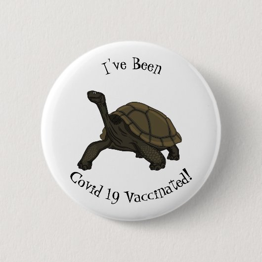 Galapagos-Landschildkröte Button (Vorderseite)