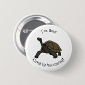 Galapagos-Landschildkröte Button (Vorne & Hinten)