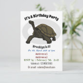 Galapagos-Landschildkröte Einladung (Stehend Vorderseite)