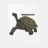 Galapagos-Landschildkröte Fleecedecke (Vorderseite)