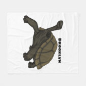 Galapagos-Landschildkröte Fleecedecke (Vorderseite (Horizontal))