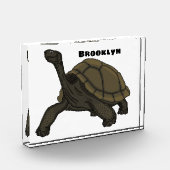 Galapagos-Landschildkröte Fotoblock (Links)