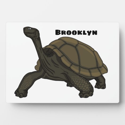 Galapagos-Landschildkröte Fotoplatte (Vorderseite)