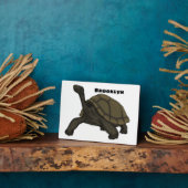 Galapagos-Landschildkröte Fotoplatte (Seite)