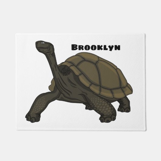 Galapagos-Landschildkröte Fußmatte (Vorderseite)