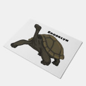 Galapagos-Landschildkröte Fußmatte (Schrägansicht)