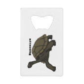 Galapagos-Landschildkröte Geldbeutel Flaschenöffner (Vorderseite)