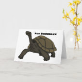 Galapagos-Landschildkröte Karte (Gelbe Blume)