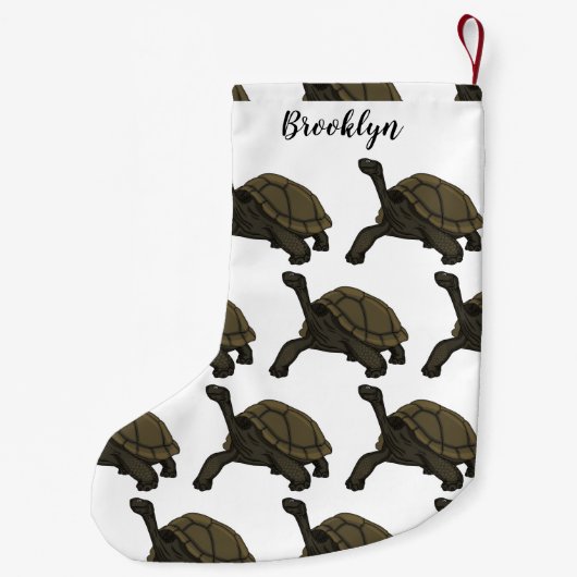 Galapagos-Landschildkröte Kleiner Weihnachtsstrumpf (Rückseite)