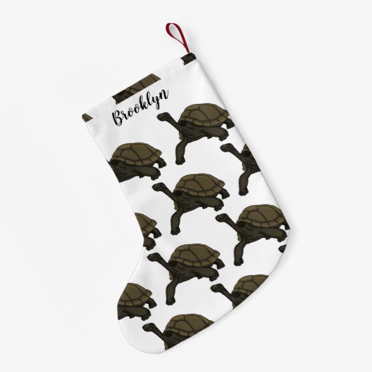 Galapagos-Landschildkröte Kleiner Weihnachtsstrumpf (Rückseite (Hängend))