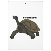 Galapagos-Landschildkröte Klemmbrett (Rückseite)