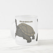 Galapagos-Landschildkröte Mattglastasse (Vorderseite Links)