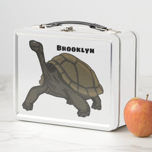 Galapagos-Landschildkröte Metall Brotdose (Beispiel)