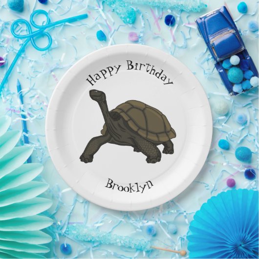 Galapagos-Landschildkröte Pappteller (Party)