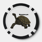 Galapagos-Landschildkröte Pokerchips (Rückseite)