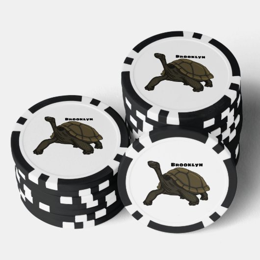 Galapagos-Landschildkröte Pokerchips (Stapel)