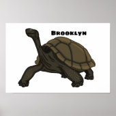 Galapagos-Landschildkröte Poster (Vorne)