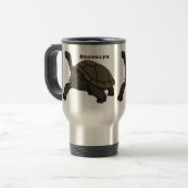 Galapagos-Landschildkröte Reisebecher (Vorderseite Links)