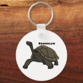 Galapagos-Landschildkröte Schlüsselanhänger (Vorderseite)