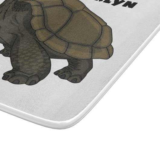 Galapagos-Landschildkröte Schneidebrett (Ecke)