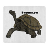 Galapagos-Landschildkröte Schneidebrett (Vorderseite)