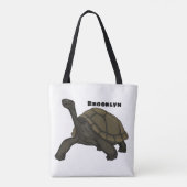 Galapagos-Landschildkröte Tasche (Rückseite)
