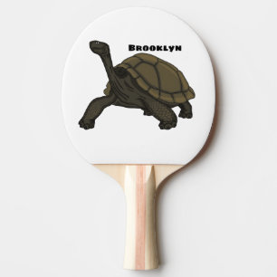 Galapagos-Landschildkröte Tischtennis Schläger